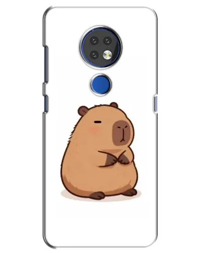 Чехол для Nokia 6.2 (2019) с картинкой «Толстенькая капибара»
