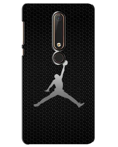Чехол для Nokia 6 2018 с картинкой «Jordan Dark Carbon»