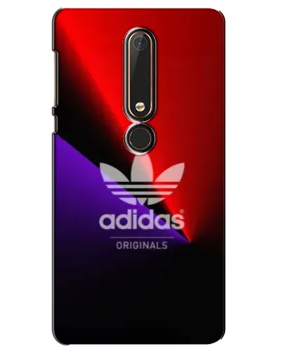 Чехол для Nokia 6 2018 с картинкой «Adidas Red Neon»