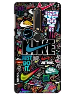 Чехол для Nokia 6 2018 с картинкой «Яркий коллаж Nike» Чехол для Nokia 6 2018 с картинкой «Яркий коллаж Nike»