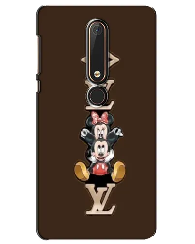 Чехол для Nokia 6 2018 с картинкой «LV и Микки Маус» Чехол для Nokia 6 2018 с картинкой «LV и Микки Маус»