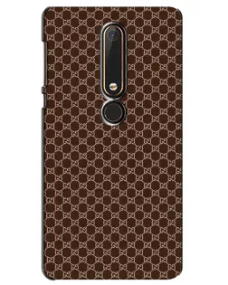 Чехол для Nokia 6 2018 с картинкой «Gucci — шоколадная сетка» Чехол для Nokia 6 2018 с картинкой «Gucci — шоколадная сетка»