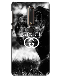 Чехол для Nokia 6 2018 с картинкой «Gucci — дикая природа» Чехол для Nokia 6 2018 с картинкой «Gucci — дикая природа»