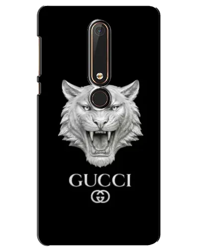 Чехол для Nokia 6 2018 с картинкой «Gucci — серебряный лев» Чехол для Nokia 6 2018 с картинкой «Gucci — серебряный лев»