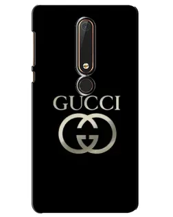 Чехол для Nokia 6 2018 с картинкой «Gucci — золото на черном» Чехол для Nokia 6 2018 с картинкой «Gucci — золото на черном»