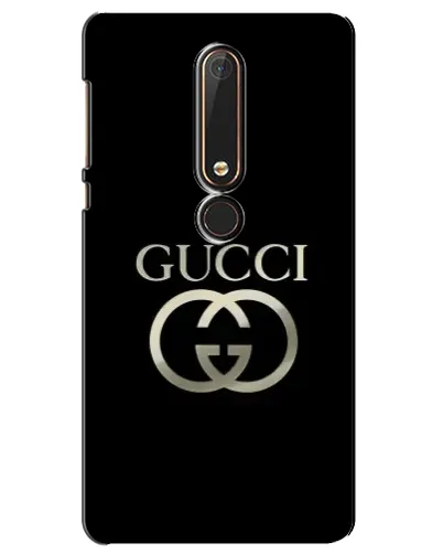 Чехол для Nokia 6 2018 с картинкой «Gucci — золото на черном» Чехол для Nokia 6 2018 с картинкой «Gucci — золото на черном»