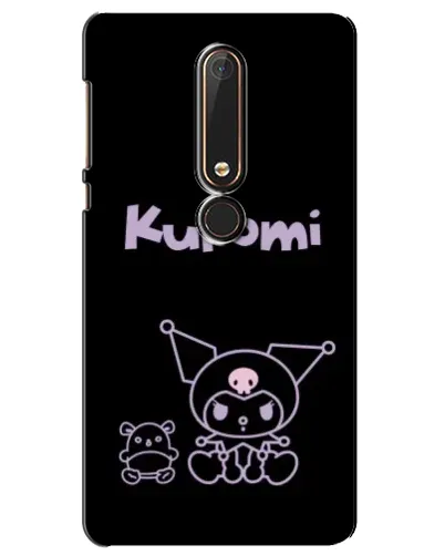 Чехол для Nokia 6 2018 с картинкой «Kuromi — черный минимализм» Чехол для Nokia 6 2018 с картинкой «Kuromi — черный минимализм»