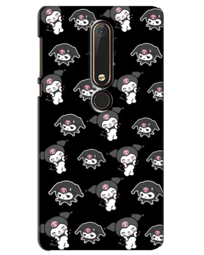 Чехол для Nokia 6 2018 с картинкой «Черный паттерн Kuromi» Чехол для Nokia 6 2018 с картинкой «Черный паттерн Kuromi»