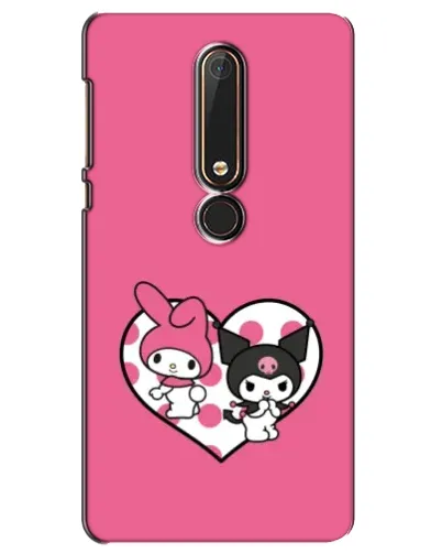 Чехол для Nokia 6 2018 с картинкой «Kuromi и My Melody» Чехол для Nokia 6 2018 с картинкой «Kuromi и My Melody»