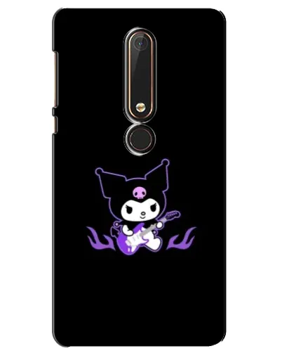 Чехол для Nokia 6 2018 с картинкой «Электрическая Kuromi» Чехол для Nokia 6 2018 с картинкой «Электрическая Kuromi»
