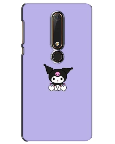 Чехол для Nokia 6 2018 с картинкой «Kuromi — фиолетовый минимализм» Чехол для Nokia 6 2018 с картинкой «Kuromi — фиолетовый минимализм»