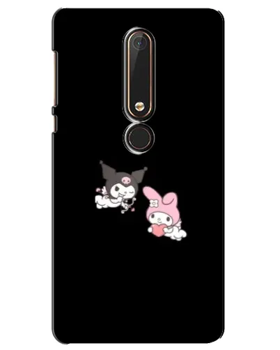 Чехол для Nokia 6 2018 с картинкой «My Melody и Kuromi» Чехол для Nokia 6 2018 с картинкой «My Melody и Kuromi»