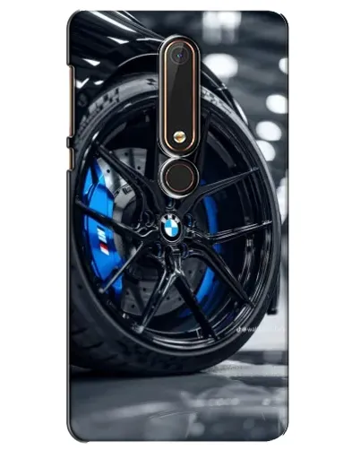 Чехол для Nokia 6 2018 с картинкой «Колесо BMW вблизи»
