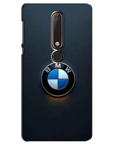 Чехол для Nokia 6 2018 с картинкой «Логотип BMW — минимализм»