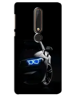 Чехол для Nokia 6 2018 с картинкой «BMW — ночной взгляд»