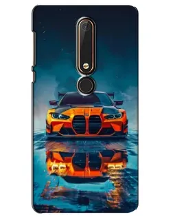 Чехол для Nokia 6 2018 с картинкой «BMW — золотая эмблема»