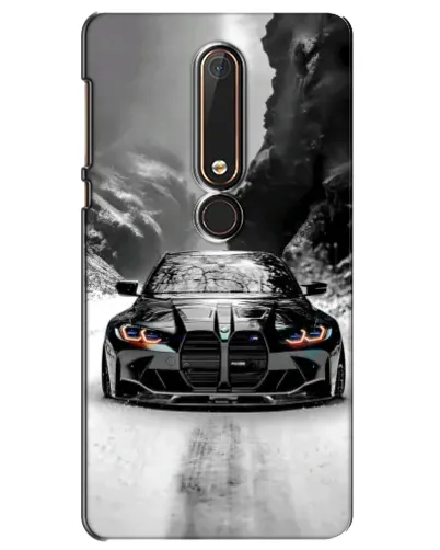 Чехол для Nokia 6 2018 с картинкой «BMW — акварельный дрифт» Чехол для Nokia 6 2018 с картинкой «BMW — акварельный дрифт»