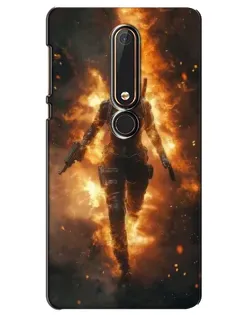 Чохол для Nokia 6 2018 з картинкою «BMW — швидкість у дощі»