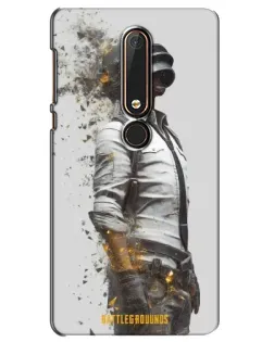 Чохол для Nokia 6 2018 з картинкою «PUBG — боєць у пилу»