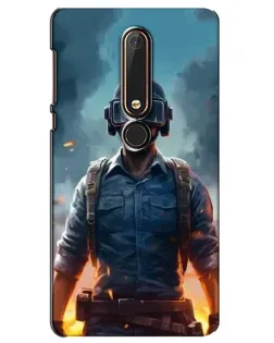 Чохол для Nokia 6 2018 з картинкою «PUBG — реалістичний герой»