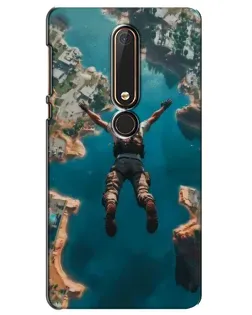 Чохол для Nokia 6 2018 з картинкою «PUBG — вільне падіння»