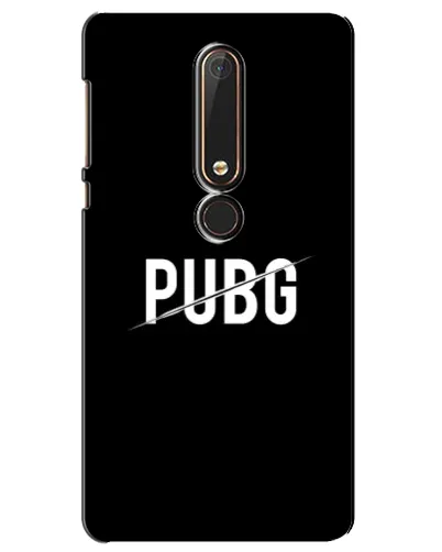 Чохол для Nokia 6 2018 з картинкою «PUBG — білий логотип» Чохол для Nokia 6 2018 з картинкою «PUBG — білий логотип»