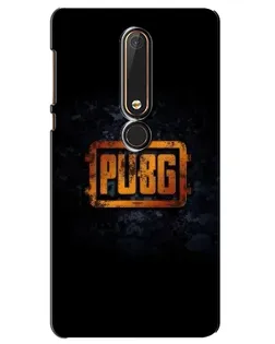 Чохол для Nokia 6 2018 з картинкою «PUBG — золотий логотип»