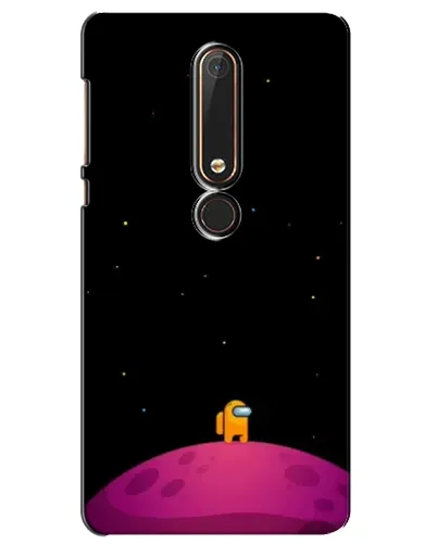 Чехол для Nokia 6 2018 с картинкой «Одинокий герой на планете» Чехол для Nokia 6 2018 с картинкой «Одинокий герой на планете»