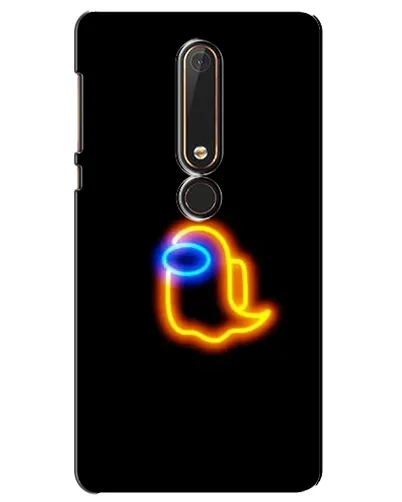 Чехол для Nokia 6 2018 с картинкой «Among Us неоновое сияние» Чехол для Nokia 6 2018 с картинкой «Among Us неоновое сияние»