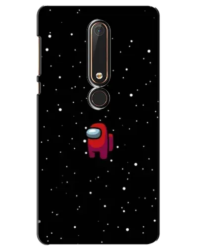 Чехол для Nokia 6 2018 с картинкой «Красный Among Us» Чехол для Nokia 6 2018 с картинкой «Красный Among Us»