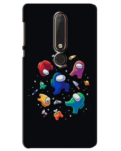 Чехол для Nokia 6 2018 с картинкой «Among Us космос» Чехол для Nokia 6 2018 с картинкой «Among Us космос»