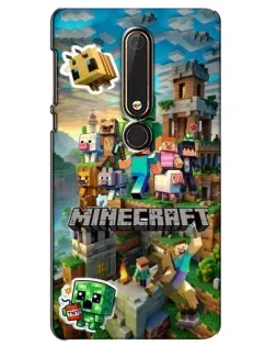 Чехол для Nokia 6 2018 с картинкой «Замок Minecraft» Чехол для Nokia 6 2018 с картинкой «Замок Minecraft»