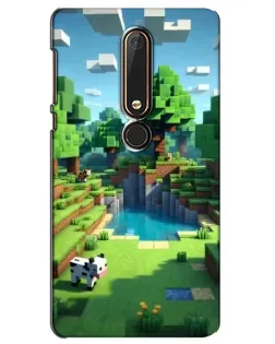 Чехол для Nokia 6 2018 с картинкой «Minecraft летний день» Чехол для Nokia 6 2018 с картинкой «Minecraft летний день»