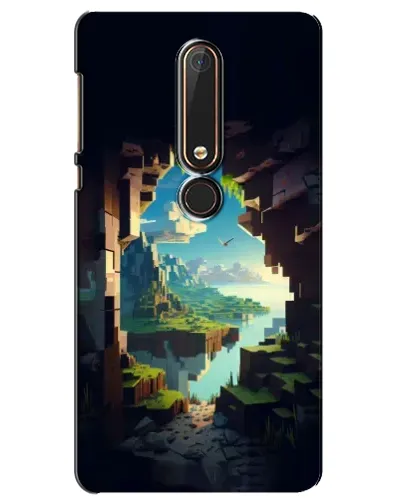 Чехол для Nokia 6 2018 с картинкой «Вид из пещеры» Чехол для Nokia 6 2018 с картинкой «Вид из пещеры»