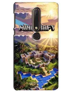 Чехол для Nokia 6 2018 с картинкой «Minecraft панорама» Чехол для Nokia 6 2018 с картинкой «Minecraft панорама»