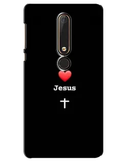 Чохол для Nokia 6 2018 з картинкою «Серце - Jesus»