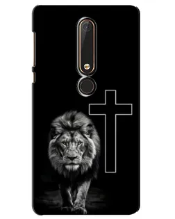 Чохол для Nokia 6 2018 з картинкою «Лев та Хрест»