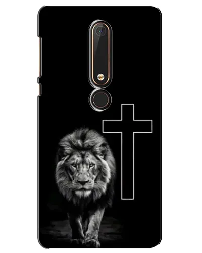 Чехол для Nokia 6 2018 с картинкой «Лев и Крест»