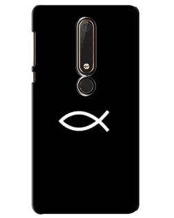 Чехол для Nokia 6 2018 с картинкой «Символ рыбы Jesus» Чехол для Nokia 6 2018 с картинкой «Символ рыбы Jesus»