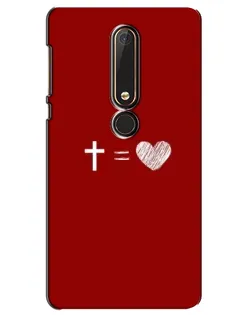 Чехол для Nokia 6 2018 с картинкой «Уравнение любви» Чехол для Nokia 6 2018 с картинкой «Уравнение любви»