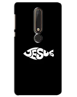 Чехол для Nokia 6 2018 с картинкой «Рыба Jesus» Чехол для Nokia 6 2018 с картинкой «Рыба Jesus»