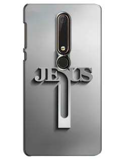 Чехол для Nokia 6 2018 с картинкой «Металлический крест Jesus» Чехол для Nokia 6 2018 с картинкой «Металлический крест Jesus»