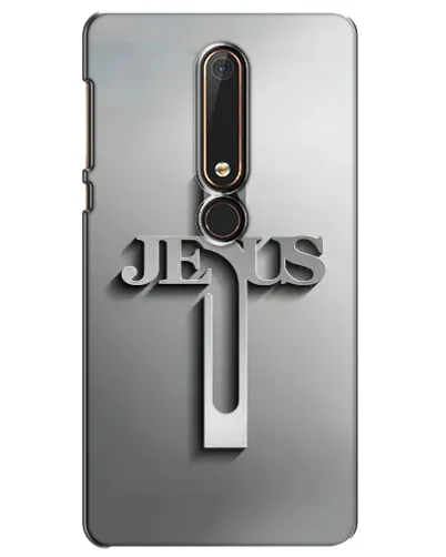 Чехол для Nokia 6 2018 с картинкой «Металлический крест Jesus» Чехол для Nokia 6 2018 с картинкой «Металлический крест Jesus»