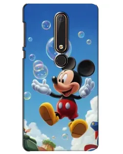 Чехол для Nokia 6 2018 с картинкой «Mickey и мыльные пузыри» Чехол для Nokia 6 2018 с картинкой «Mickey и мыльные пузыри»