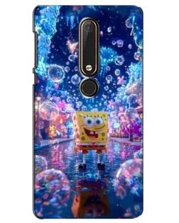 Чехол для Nokia 6 2018 с картинкой «Неоновый океан» Чехол для Nokia 6 2018 с картинкой «Неоновый океан»