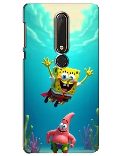 Чехол для Nokia 6 2018 с картинкой «Спанч Боб под водой» Чехол для Nokia 6 2018 с картинкой «Спанч Боб под водой»