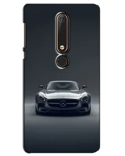 Чехол для Nokia 6 2018 с картинкой «Mercedes на черном» Чехол для Nokia 6 2018 с картинкой «Mercedes на черном»