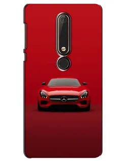 Чехол для Nokia 6 2018 с картинкой «Красный Mercedes AMG» Чехол для Nokia 6 2018 с картинкой «Красный Mercedes AMG»