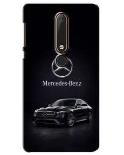 Чехол для Nokia 6 2018 с картинкой «Mercedes — решетка радиатора» Чехол для Nokia 6 2018 с картинкой «Mercedes — решетка радиатора»