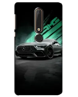 Чехол для Nokia 6 2018 с картинкой «Темный Mercedes AMG» Чехол для Nokia 6 2018 с картинкой «Темный Mercedes AMG»